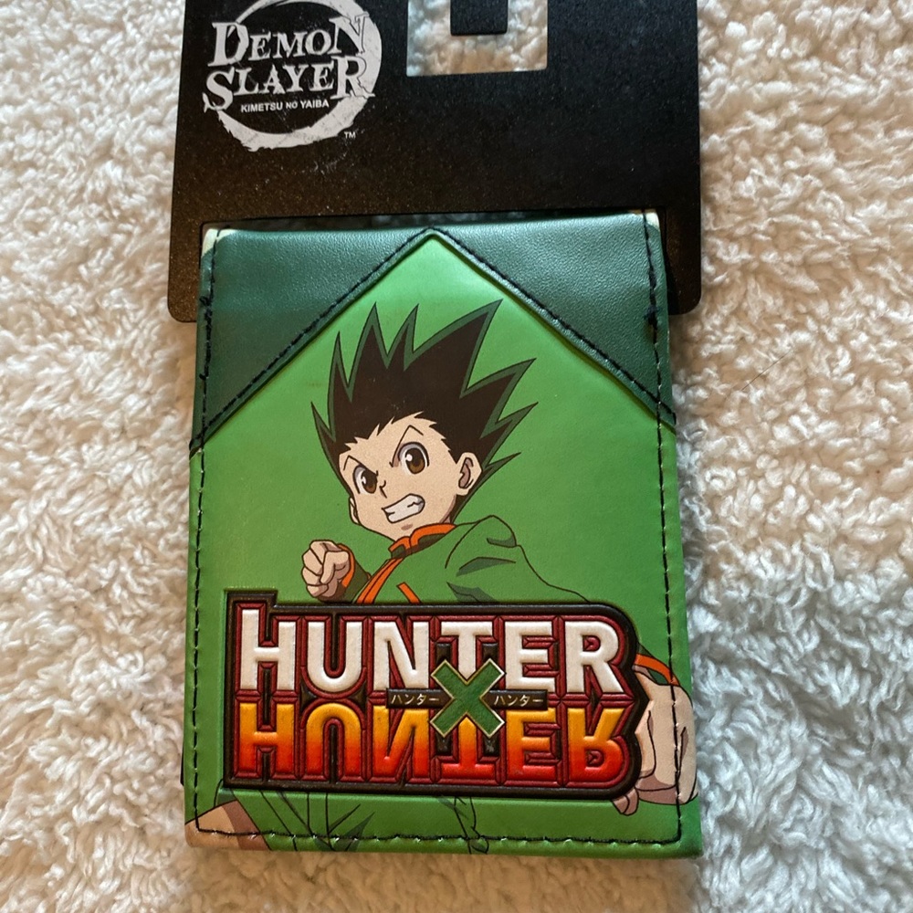 $5/Demon Slayer Print Bi-Fold Wallet Faux Leather Hunter Multi color NWT